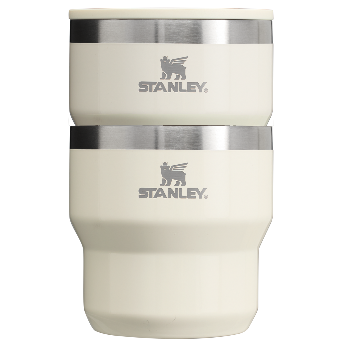 Stanley 10 OZ Stay Hot Stainless Steel Camp Cup In Cream Gloss White