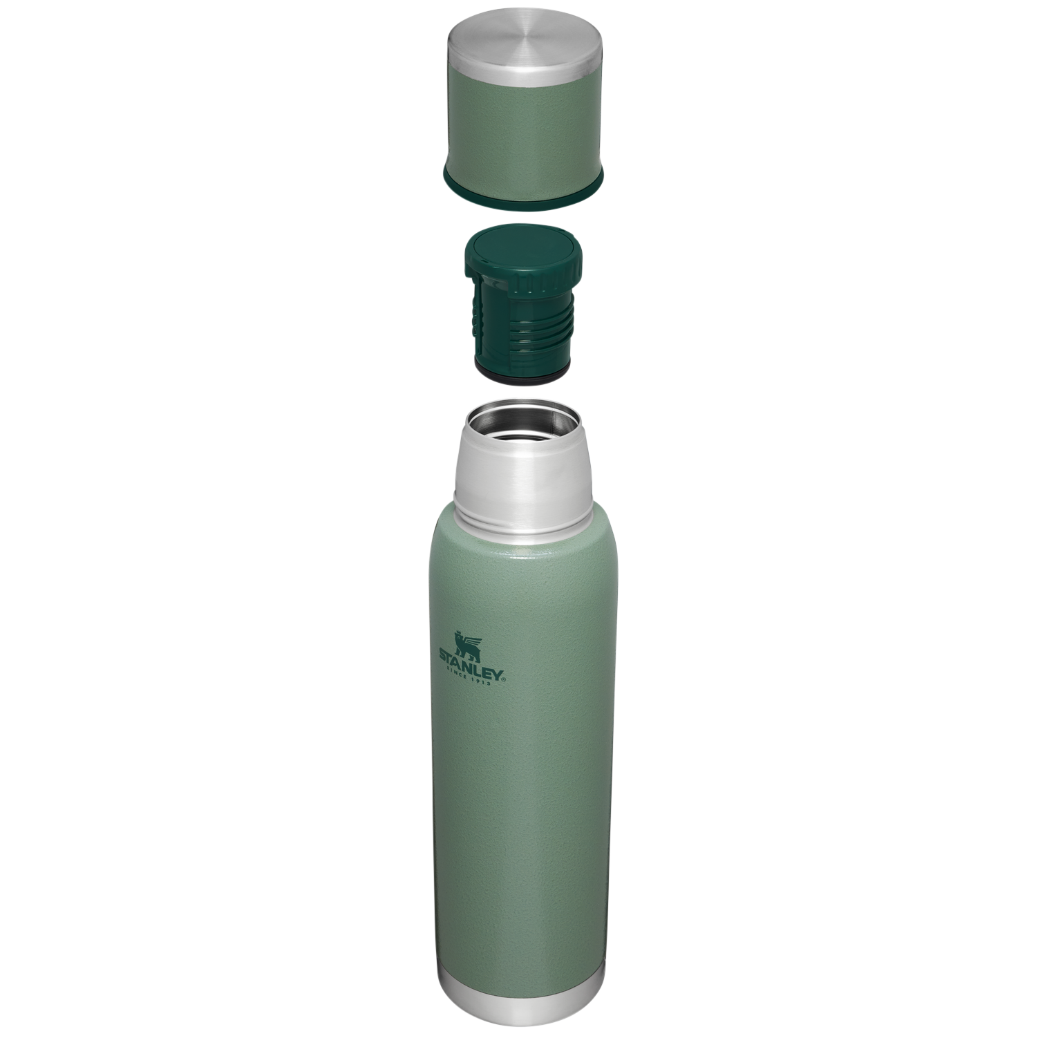 Stanley 1.1 QT Adventure To Go Bottle with Insulated lid in Hammertone Green