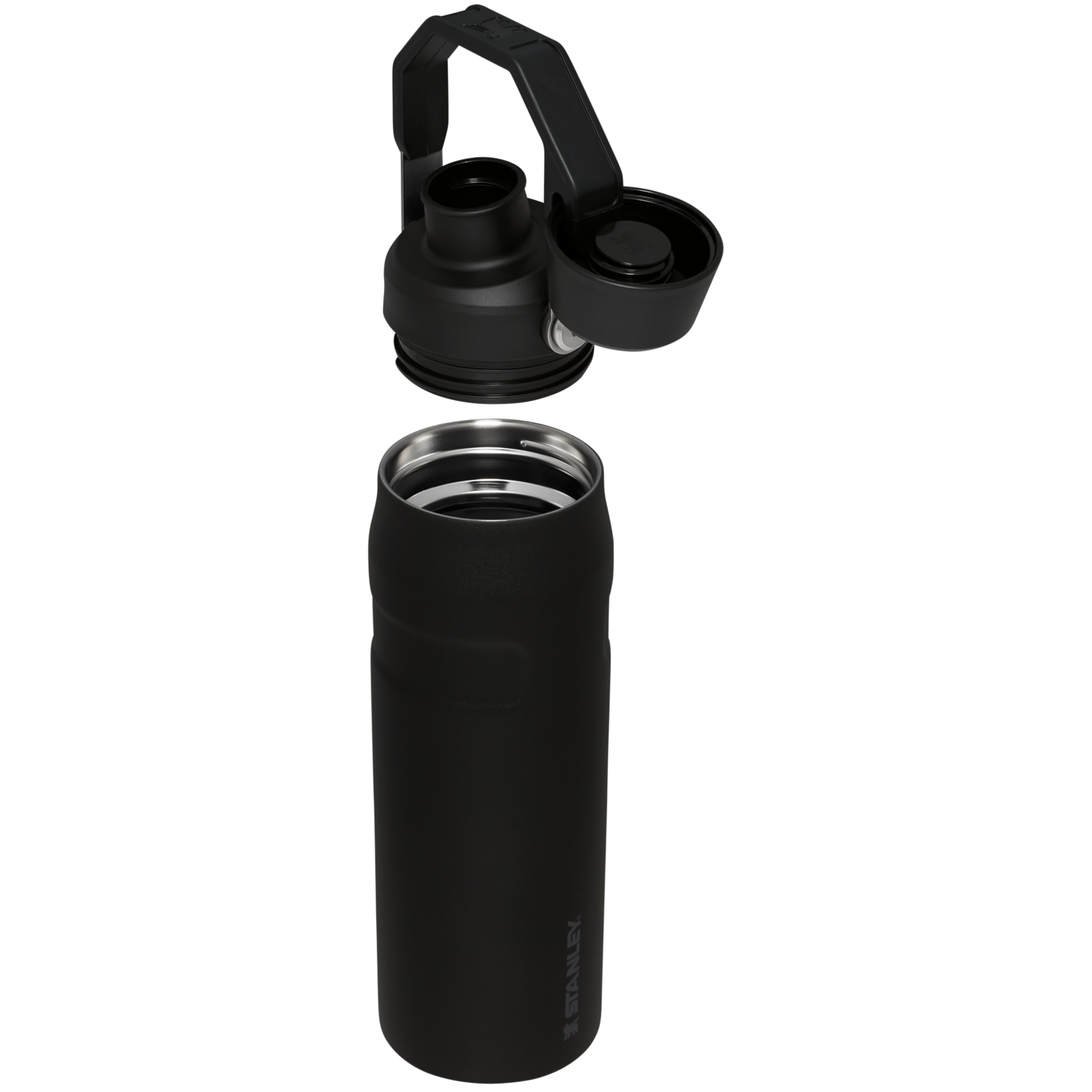 Stanley IceFlow Water Bottle with Fast Flow Lid 24 OZ In Black