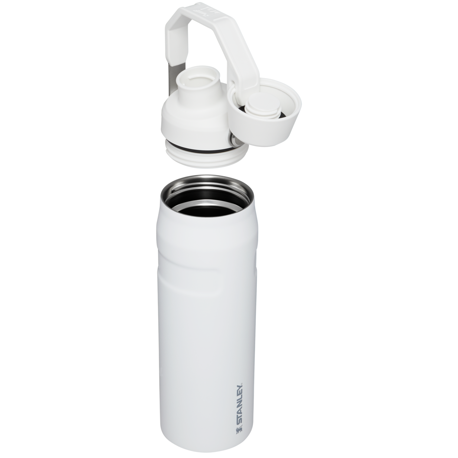 Stanley IceFlow Water Bottle with Fast Flow Lid 24 OZ In Polar White