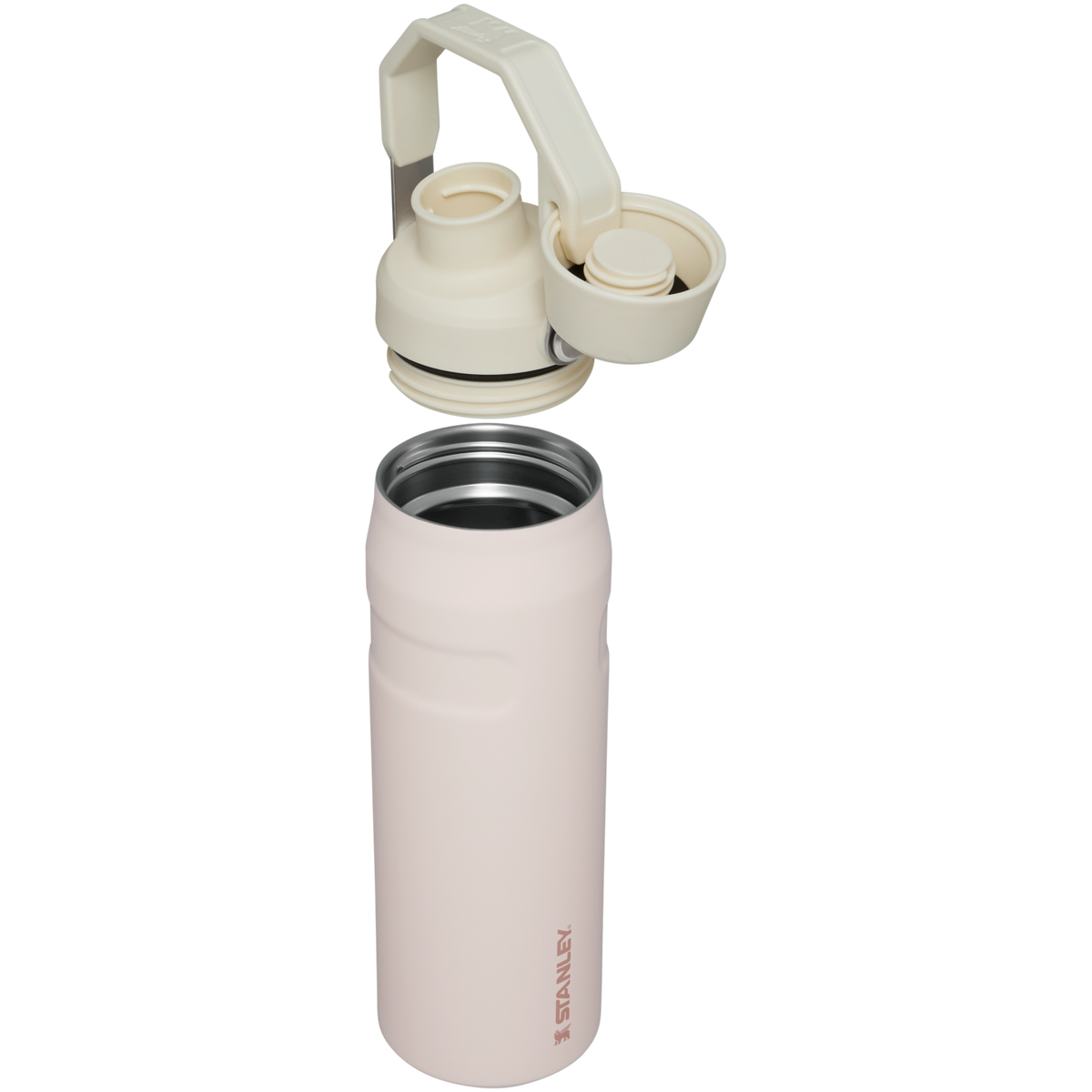 Stanley IceFlow Water Bottle with Fast Flow Lid 24 OZ In Rose Quartz Blue