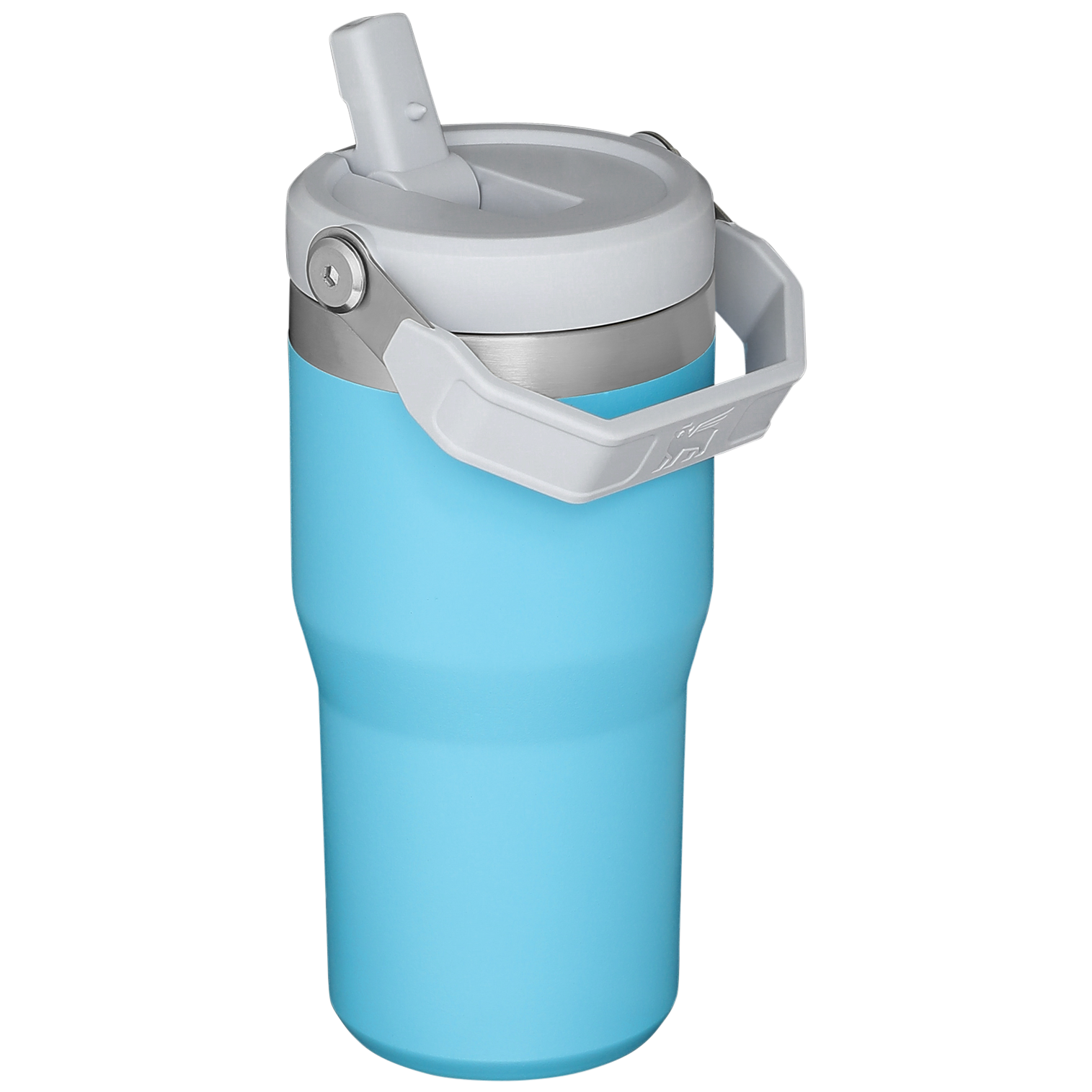 Stanley The IceFlow FlipStraw Tumbler Water Bottle 20 OZ In Pool Blue