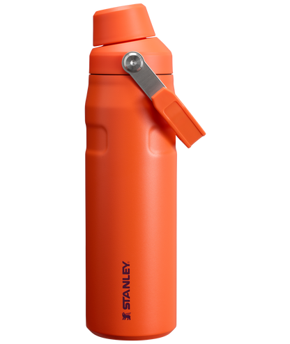 Stanley IceFlow Water Bottle with Fast Flow Lid 24 OZ In Tigerlily Orange