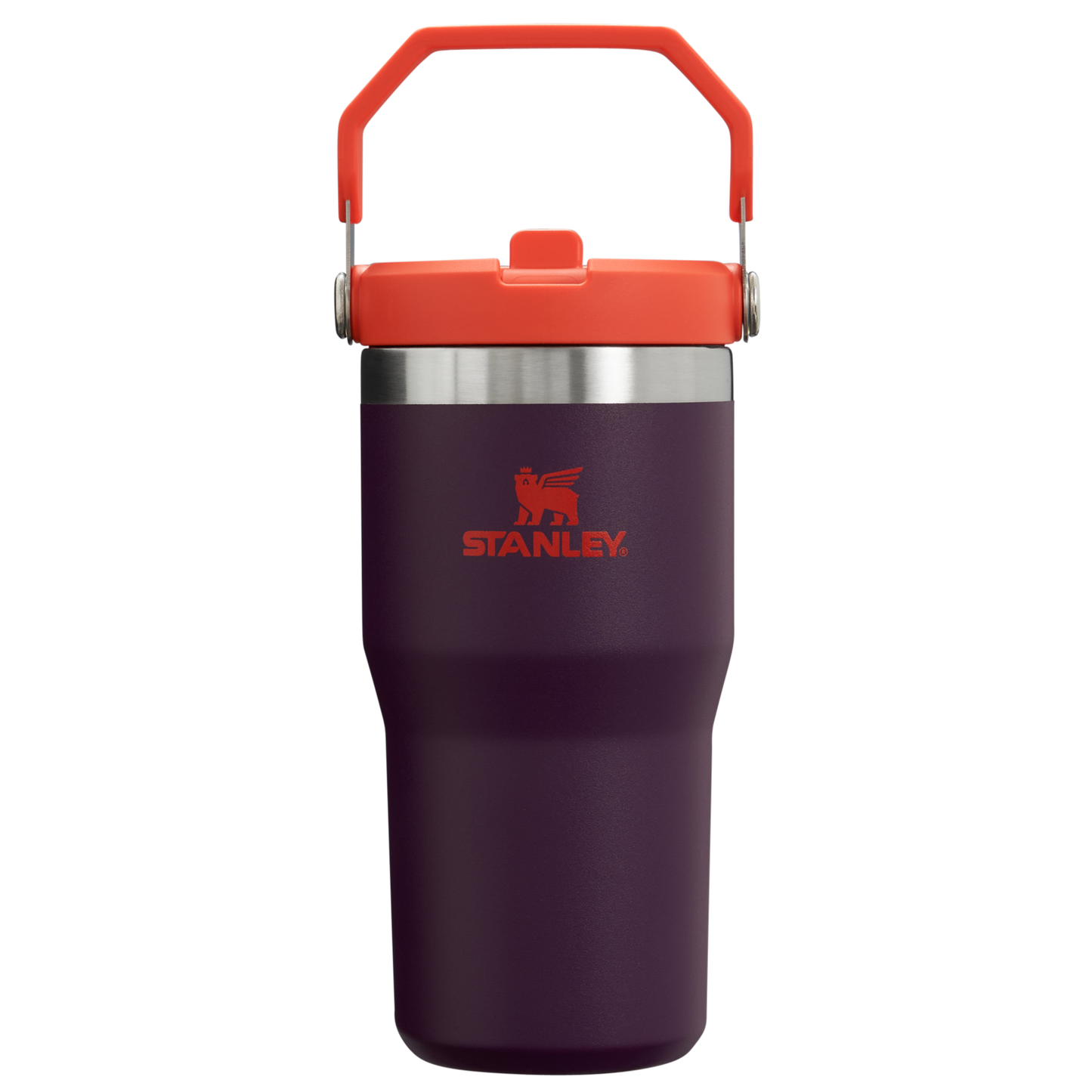 Stanley The IceFlow FlipStraw Tumbler Water Bottle 20 OZ In Plum Purple