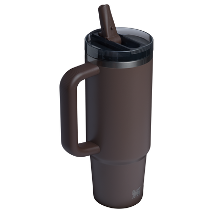 The Stanley Quencher ProTour Flip Straw Insulated Tumbler 30 OZ Cup In Espresso Brown