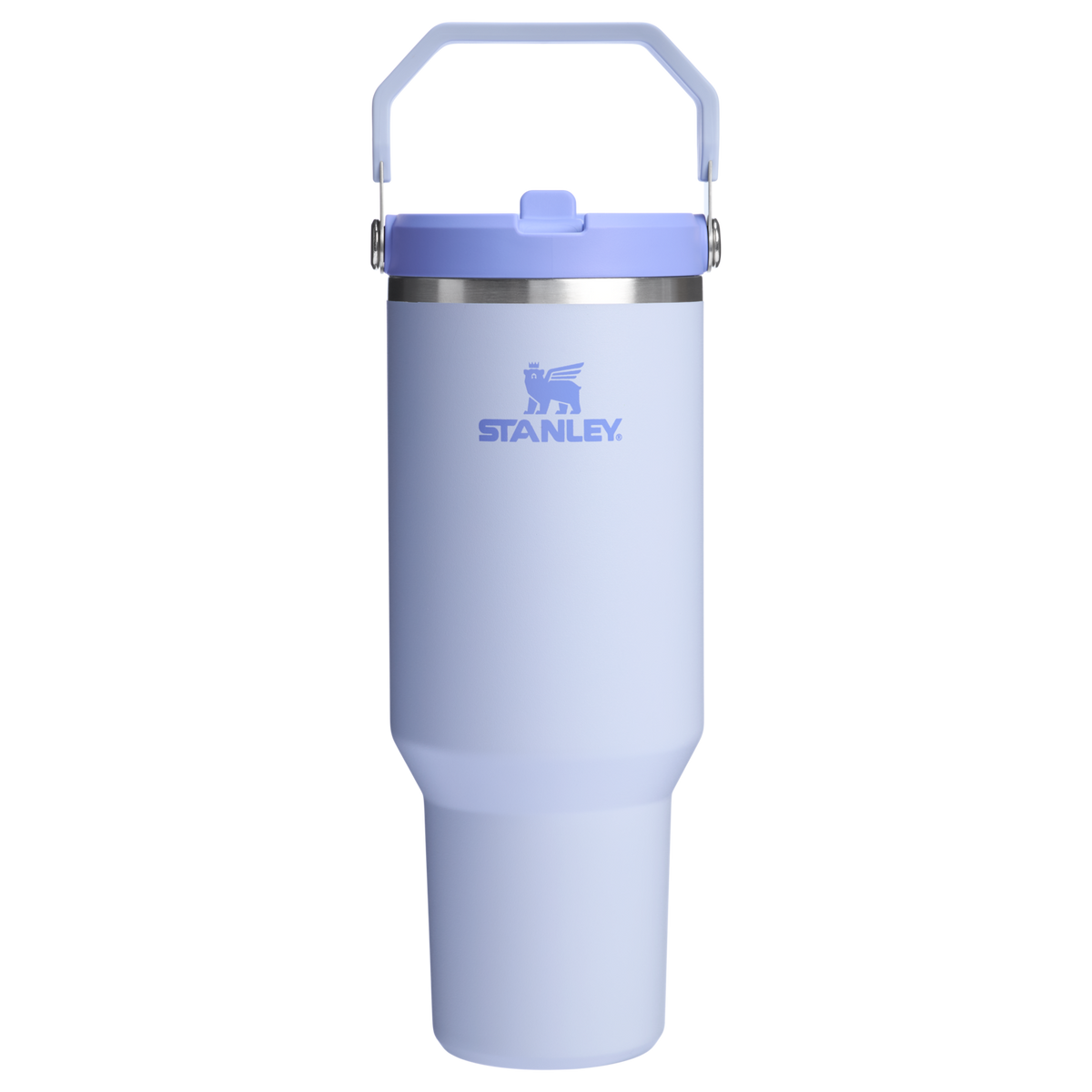 Stanley 40 OZ IceFlow Stainless Steel Water Bottle In Dew Drop Purple n with Flip Straw