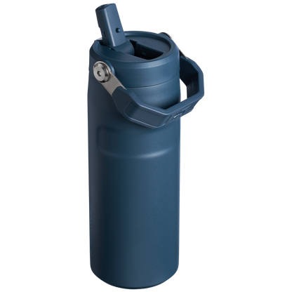 Stanley IceFlow Aerolight stainless steel water bottle in Navy with Flip Straw