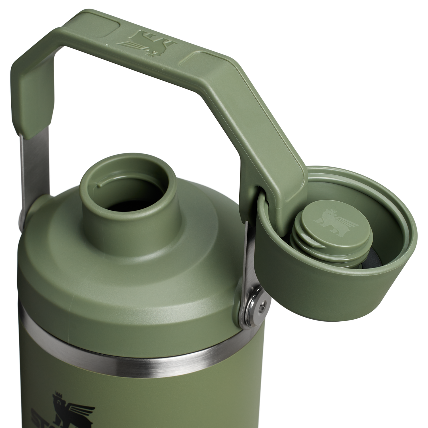 Stanley 40 OZ Ice Flow Fast Flow Insulated Tumbler In Dried Pine Green