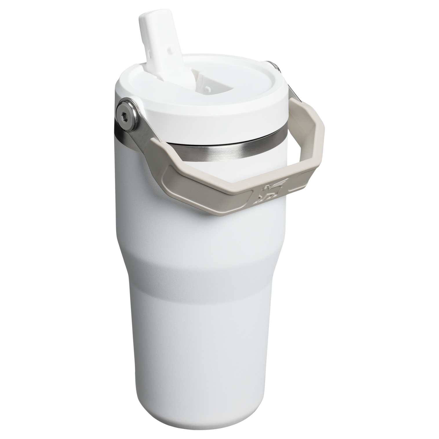 Stanley 20 OZ IceFlow Flip Straw Insulated Tumbler In Frost White