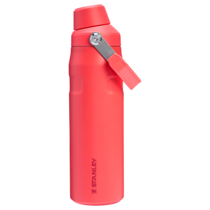 Stanley 24 OZ IceFlow Aerolight Stainless SteelWater Bottle In Hot Coral Red