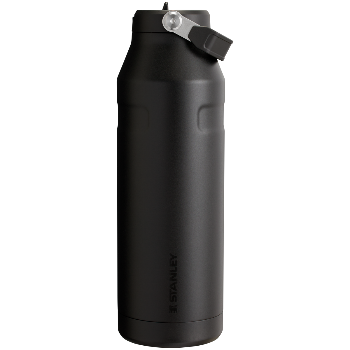 Stanley IceFlow Aerolight stainless steel water bottle in Black with Flip Straw