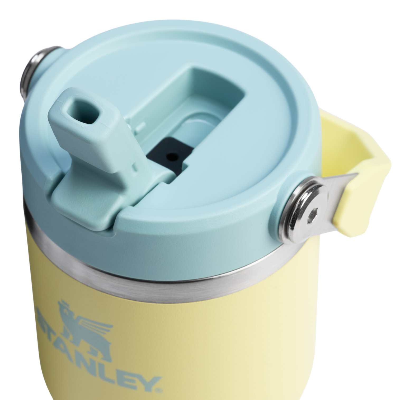 Stanley 14 OZ Ice Flow Flip Straw Insulated Tumbler In Pomelo Yellow