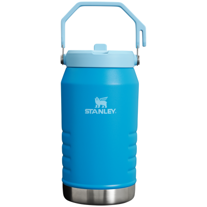 Stanley IceFlow 64 oz Stainless Steel Tumbler in Azure Blue with flip straw lid