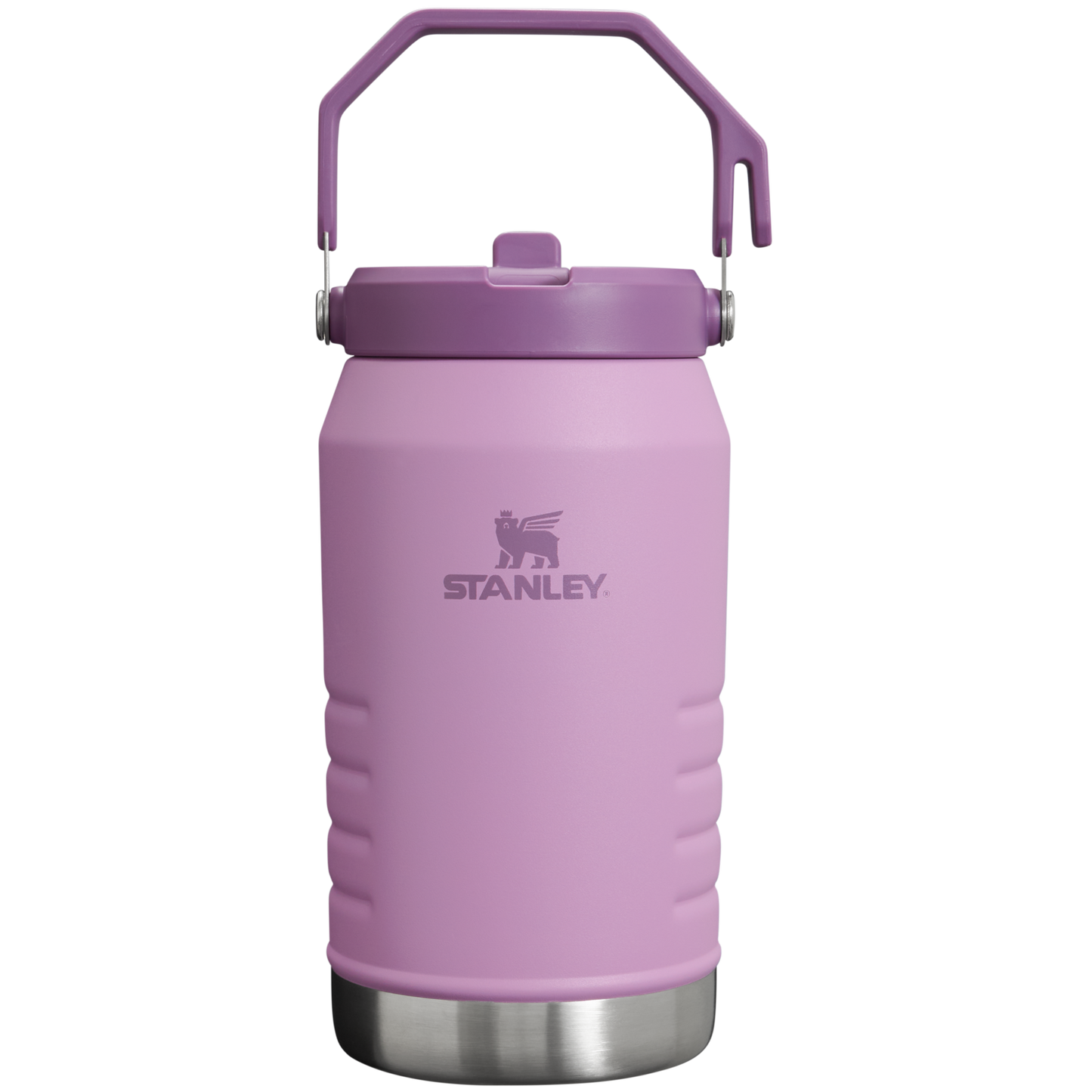 Stanley IceFlow 64 oz Stainless Steel Tumbler in Lilac with flip straw lid