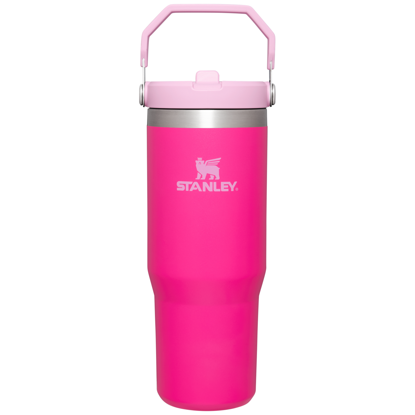 The Stanley IceFlow Flip Straw Tumbler 30OZ Cup In Camelia Pink