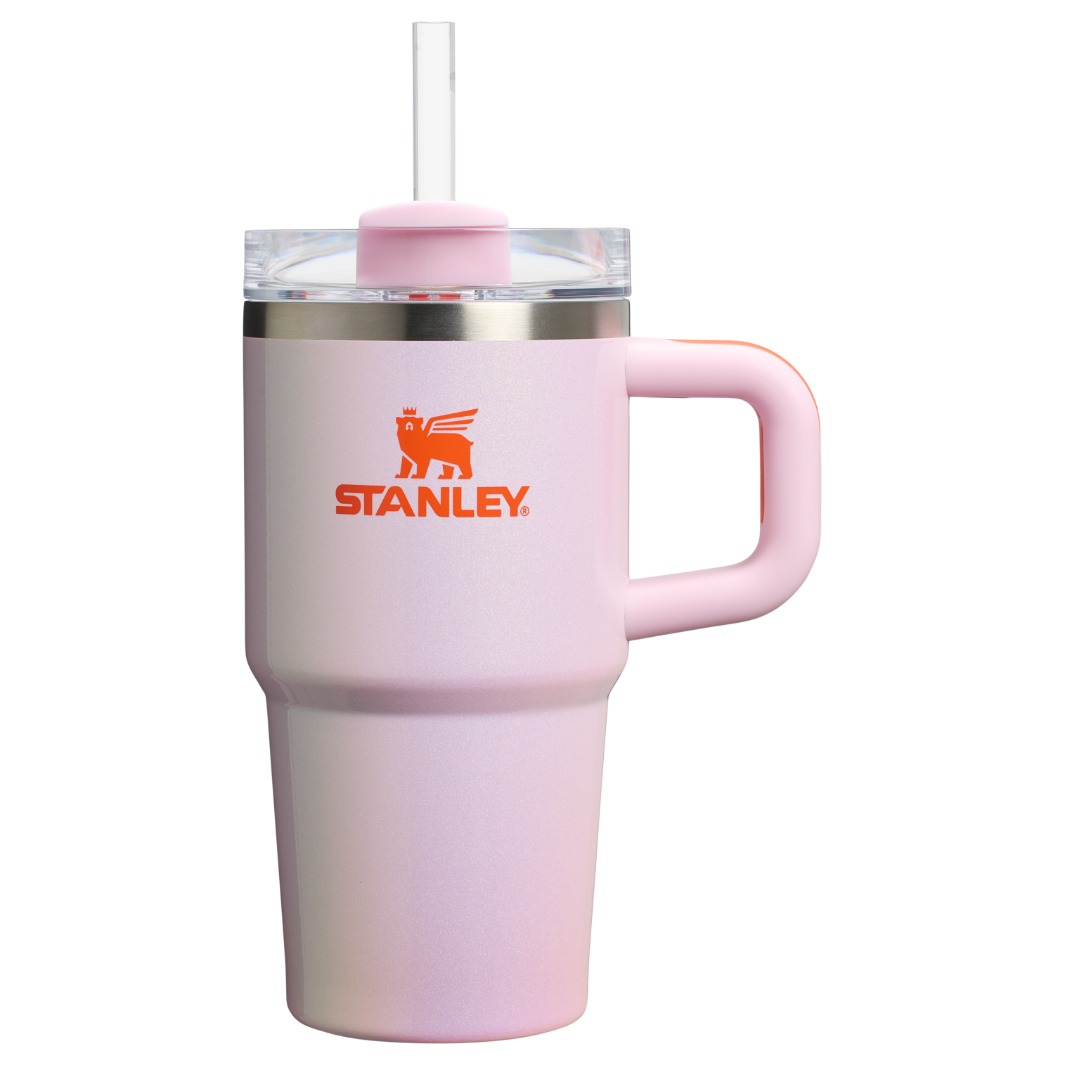 Stanley 20 OZ New Frequency Quencher Insulated Tumbler Cup In Rose Petal Shimmer Pink