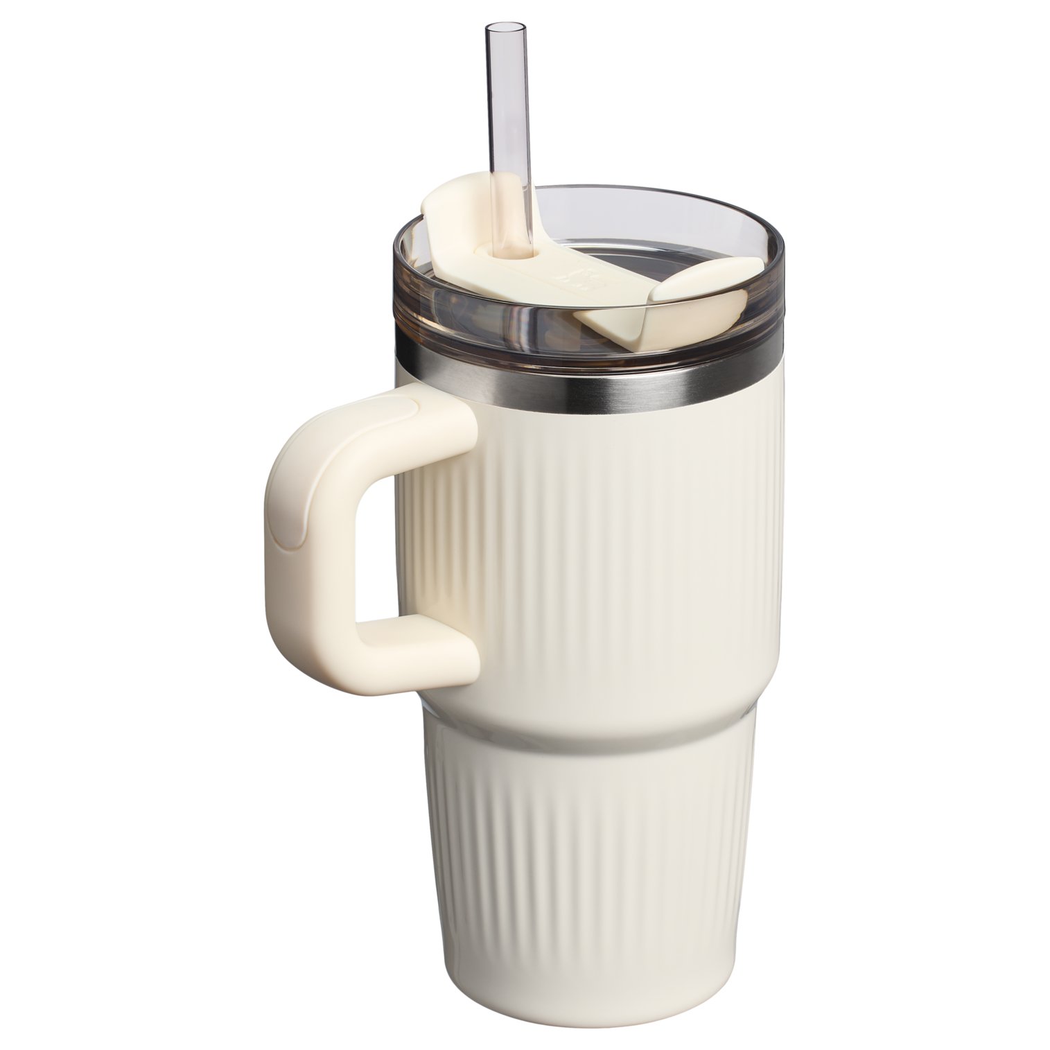 Stanley 20 OZ Quencher Fluted Insulate Tumbler In Cream White