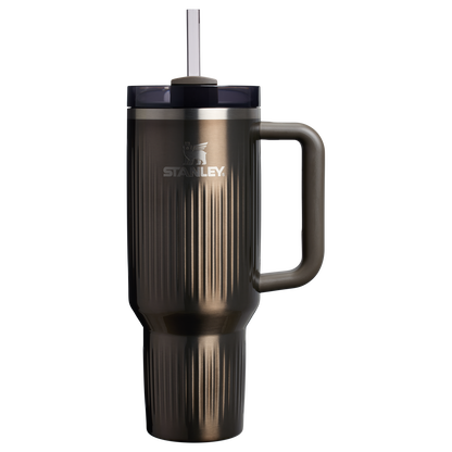 Stanley 40 OZ Quencher Fluted Insulate Tumbler In Gunmetal