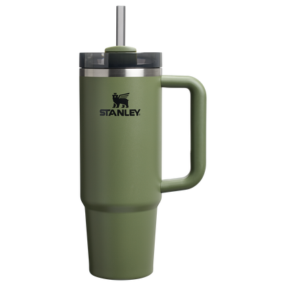 Stanley Quencher H2.O FlowState Tumbler Cup 30 OZ In Dried Pine Green