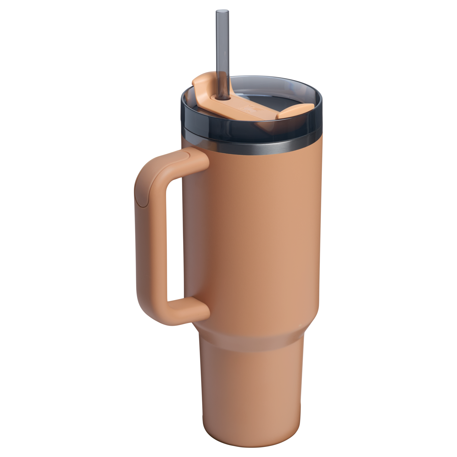 Stanley 40 OZ Quencher Insulated Tumbler Cup In Camel Tan