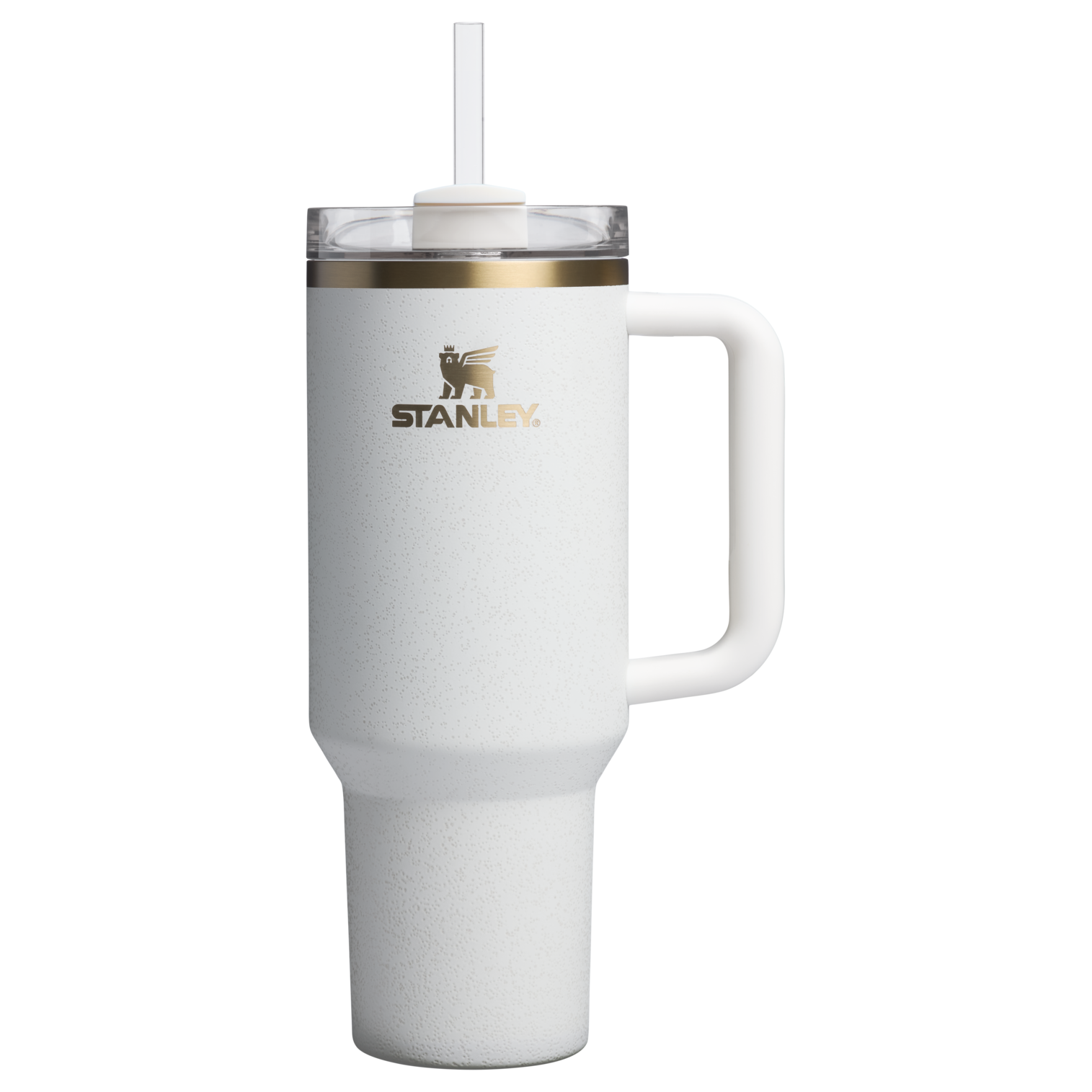 Stanley 40 OZ Quencher Insulated Tumbler Cup In Cream Moon White