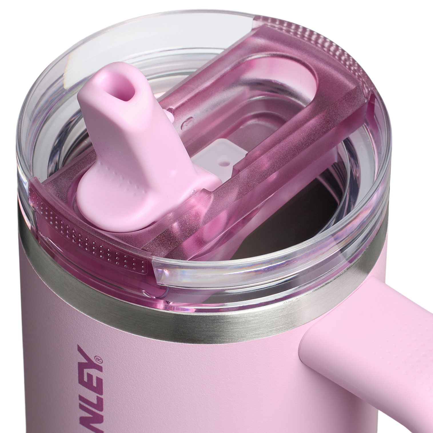 Stanley 14 oz Quencher ProTour Flip Straw Insulated Tumbler Cup In Cherry Blossom Pink