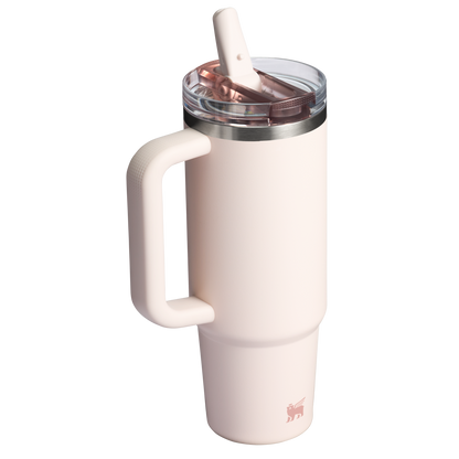 The Stanley Quencher ProTour Flip Straw Tumbler 30 OZ in Rose Quartz