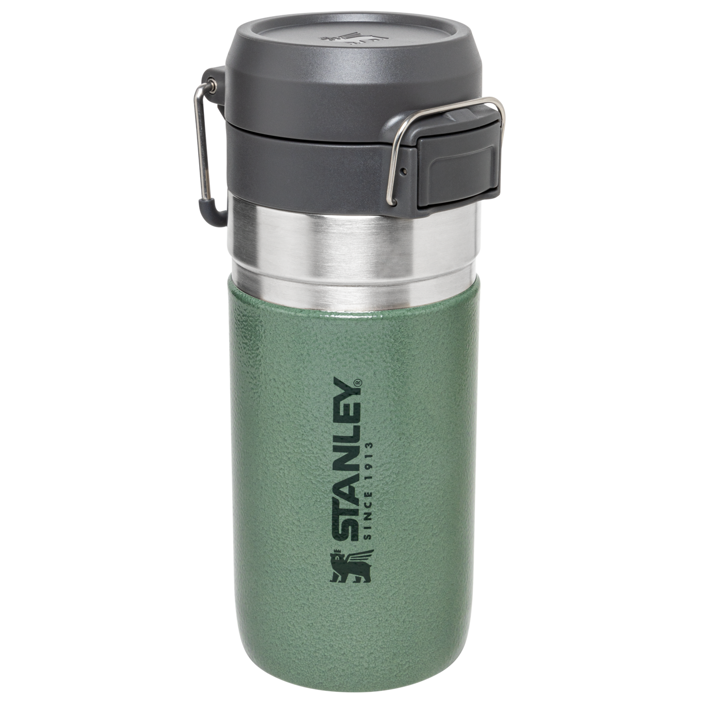 Stanley 16 OZ Quick Flip Go Water Bottle In Hammertone Green