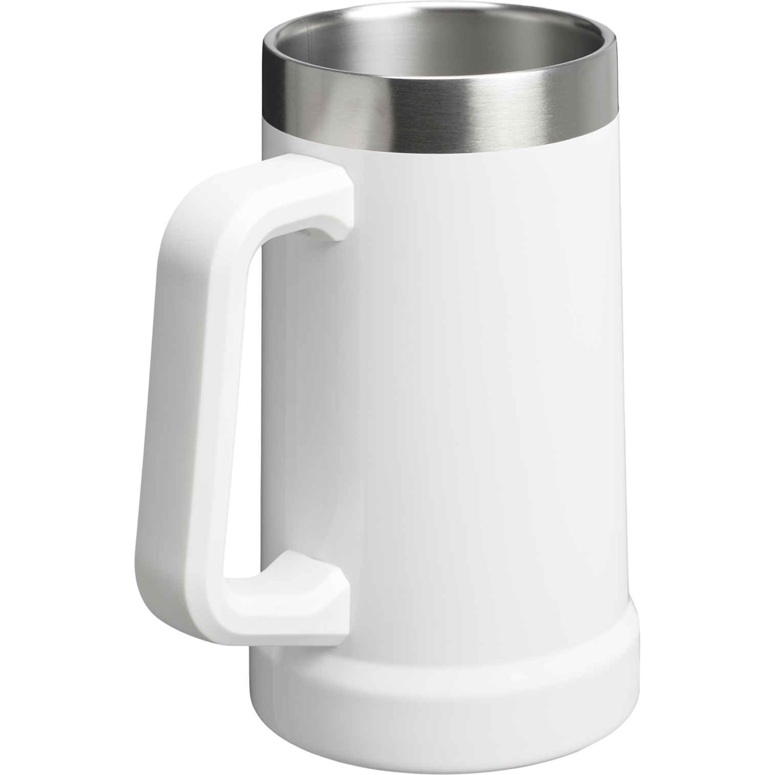 Stanley Bottle Opener Insulated Beer Stein 24OZ In Frost Gloss White