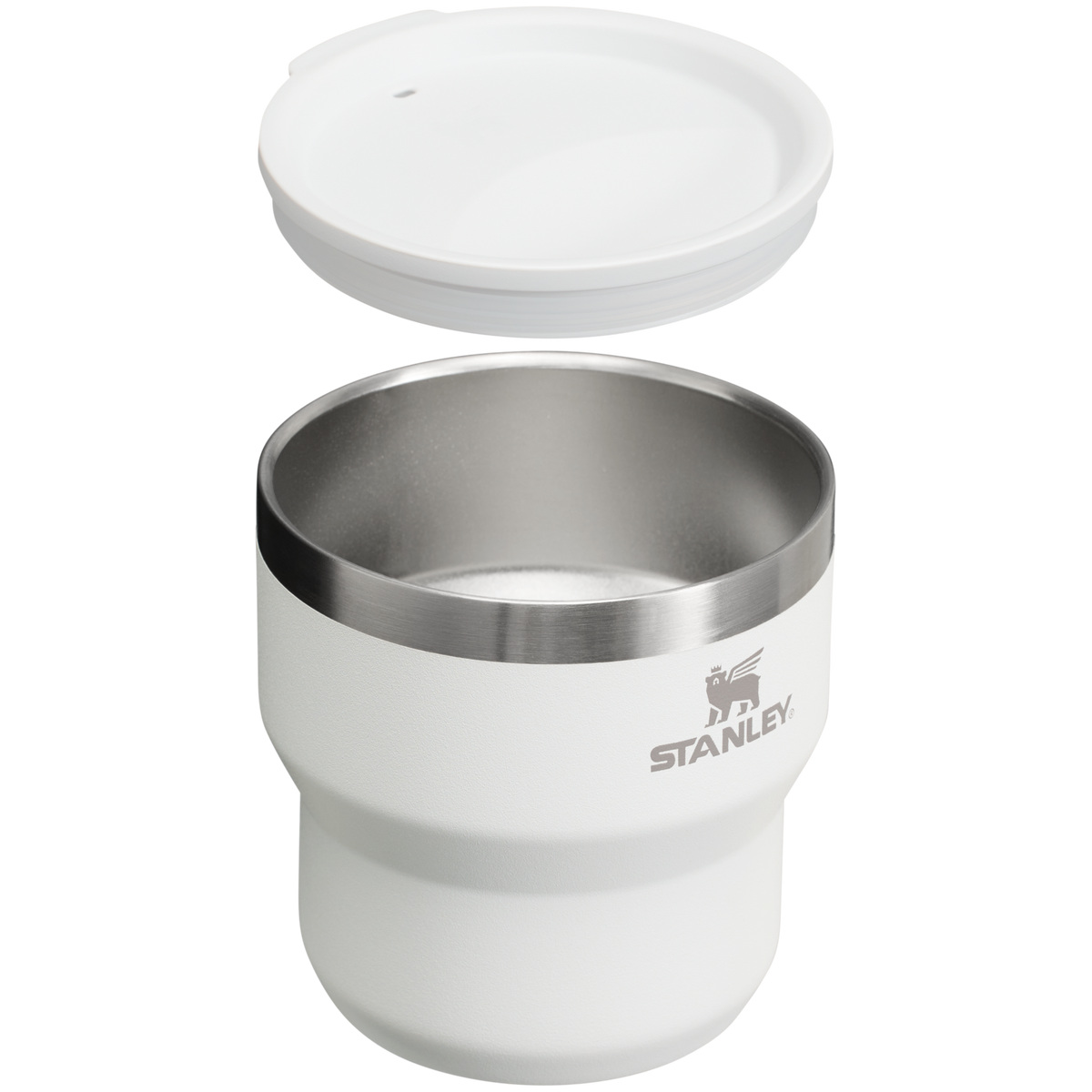 Stanley Stackable Stay Hot Stacking cup 10 oz with lid in Pale Pebble