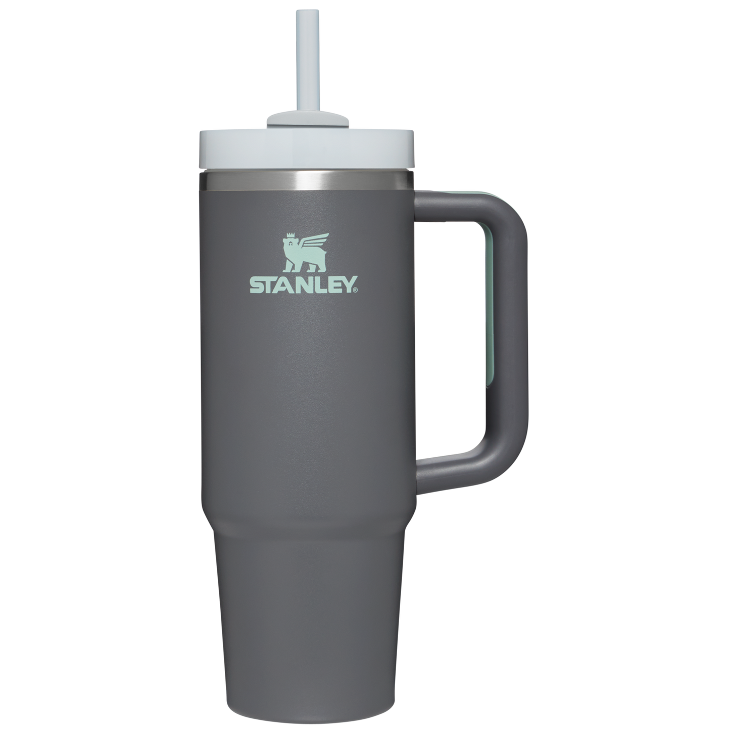 Stanley 30 OZ Quencher Tumbler With Straw and Handle in Charcoal
