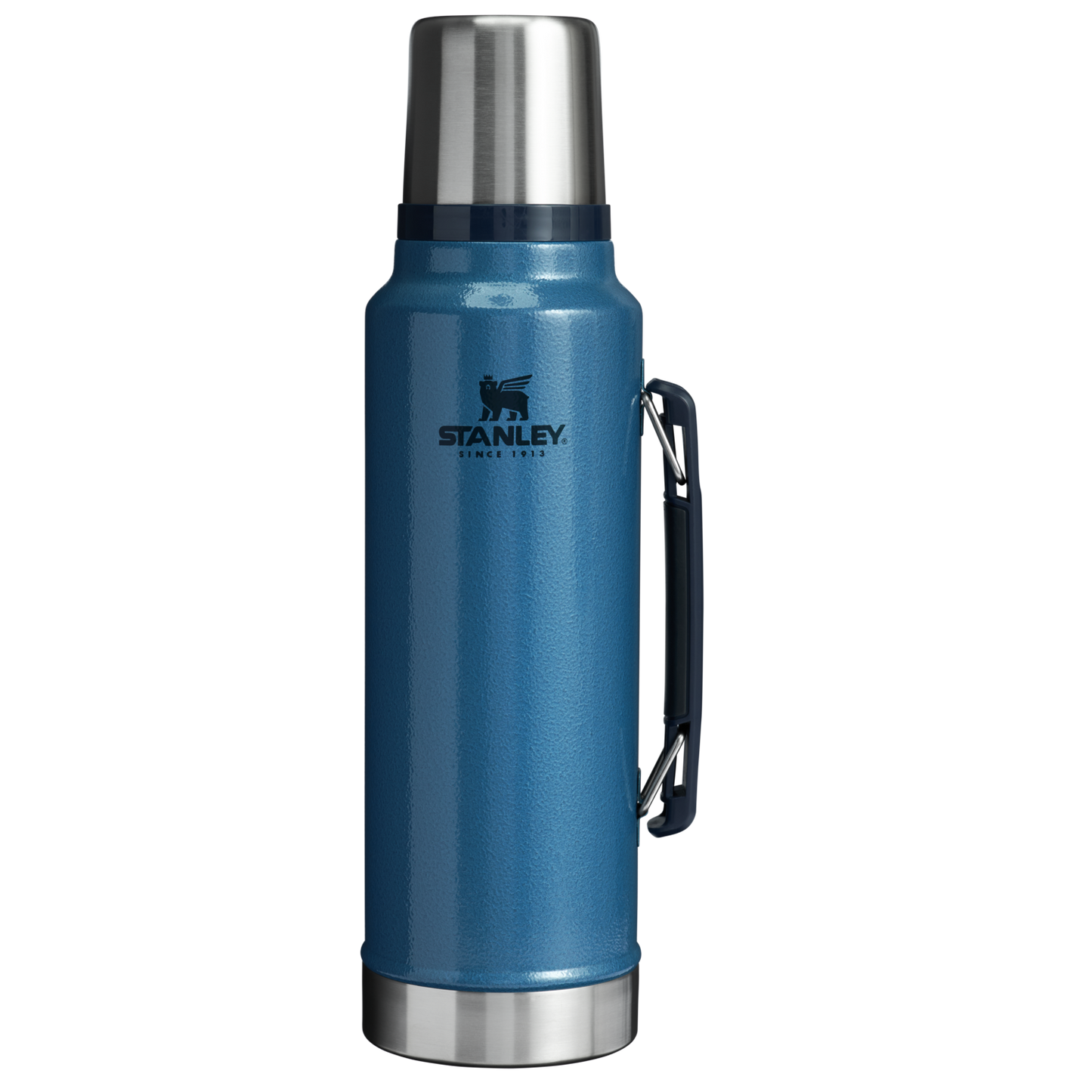 Stanley 1.5 Quart Vacuum Bottle In Hammertone Blue
